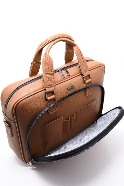 LOS ANGELES POLO CLUB Tan Laptop & Χαρτοφύλακας