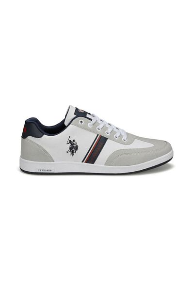 U.S. Polo Assn. Men's White Kares Sneaker Shoes