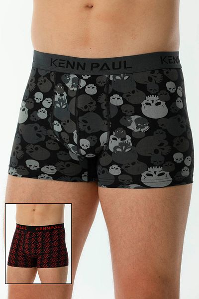 Siyah İnci 2-Piece Cotton Lycra Boxer
