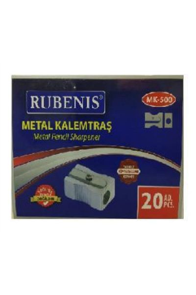 Rubenis Mk-500 Pencil Sharpener with Metal Corner - Pack of 20