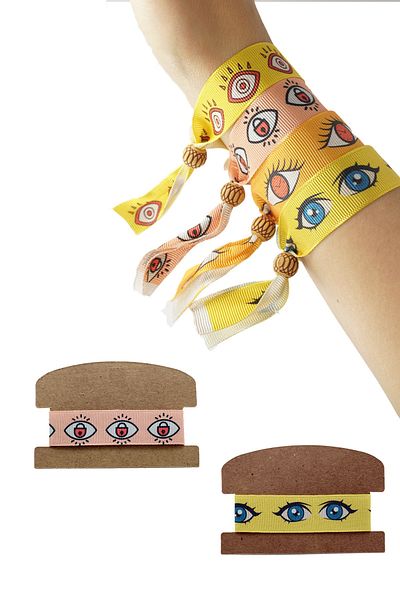 gokmentoy Eyes Patterned Festival Bracelet "model 1-2