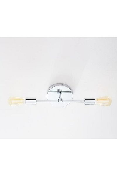 MYLİGHT Demet Habek S Modern Chrome Sconce Double Wall Lamp E27