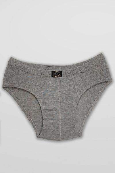 ali altun iç giyim Boy's Combed Cotton Gray Panties - 3 pieces