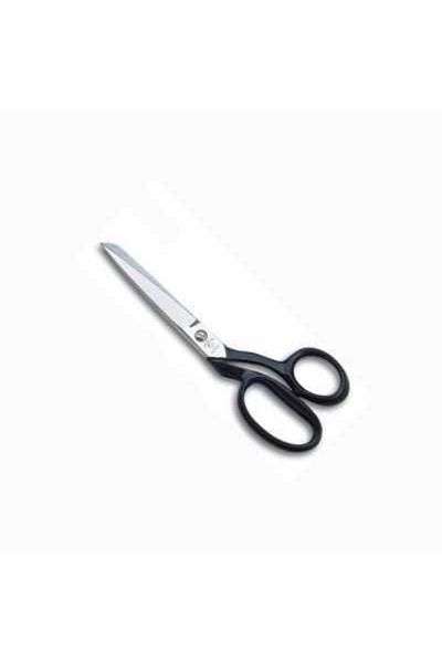 ofisturka Horsehead No 9 Black Handle Nickel Plated Horizontal Regula Scissors