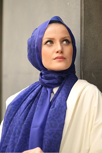 Stella Жіночий синій леопардовий шарф