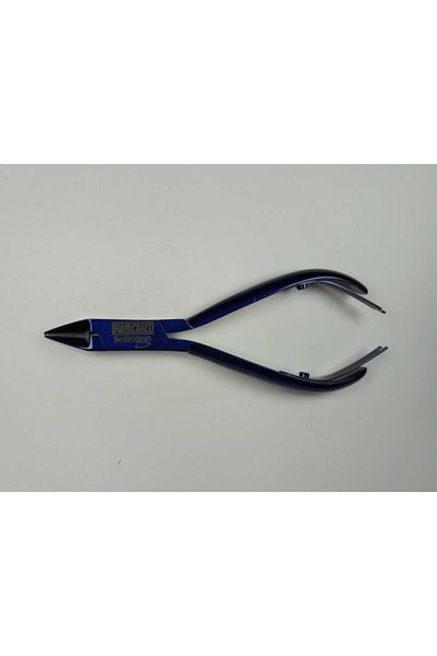 Solingen Haırcraft Hc00413 Steel Ingrown Nippers Navy Blue Flat Mouth Manicure Pedicure Ergonomic Professional