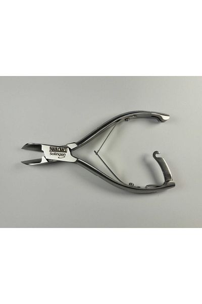 Solingen Haırcraft Hc00512 Nail Clip Steel Half Moon Large Locking Single Side Thin Half Crescent Mouth