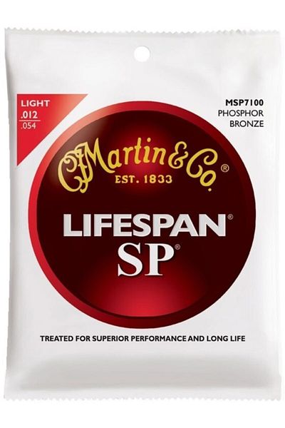 Martin Martin Msp7100 - 92/8 Phosphor Bronze (light) 12-54 Acoustic Guitar String