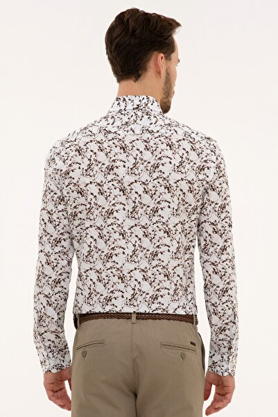 Pierre Cardin Kahverengi Slim Fit Gömlek
