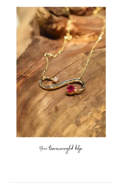 Aydın Kuyumculuk Yeni Tasarım Sonsuzluk Kolye