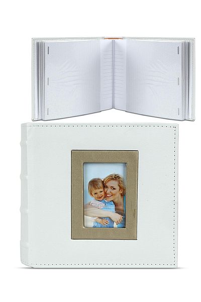 Birlik Fotoğrafçılık 13X18CM White Leather Album - 57100e