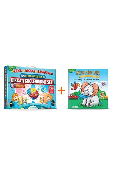 Adeda Yayınları مجموعة تقوية الانتباه Adeda Age 4 + Fin Fin Elephant