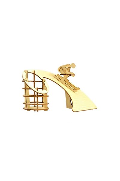 TAYFUN Wooden 3d Puzzle Skier Model