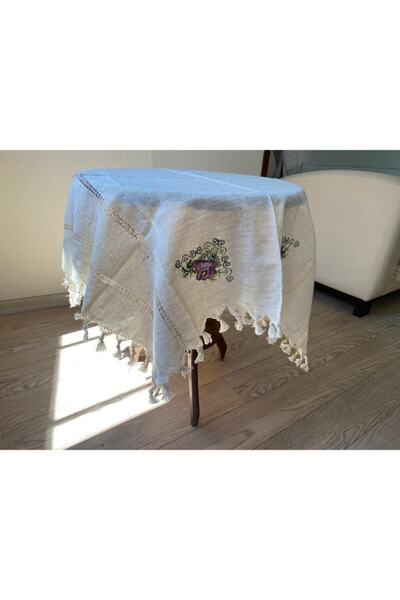 Efesan Simli Fiskos Örtüsü (lila Kanaviçeli)