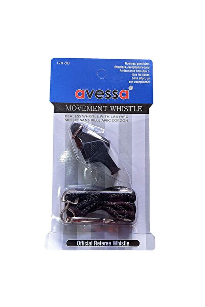 AVESSA Dk-30 Profesyonel Düdük Ipli Siyah 120db