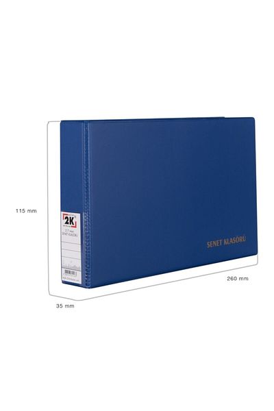 2K Pvc 3 cm 2 inele Legătură cu inele - Capacitate 250 coli, 15,5x26 cm