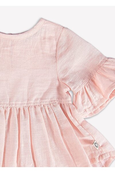 Ozmoz By Mukadder Özden Organic Baby Girl Frilly Summer Blouse (With 4 Different Color Options)