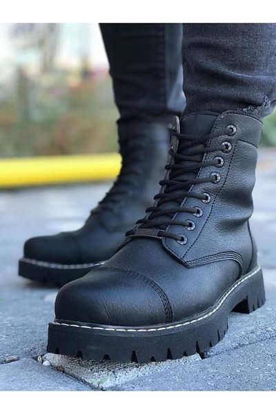 Chekich Мъжки ботуши Ch009 Matte St, черни