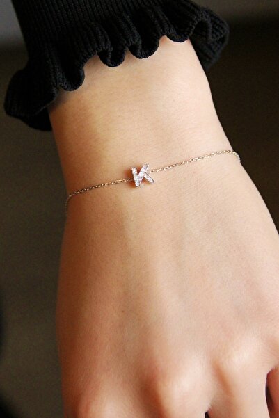 Argentum Concept 925 Ayar Gümüş K Harfi Bileklik - 45067301