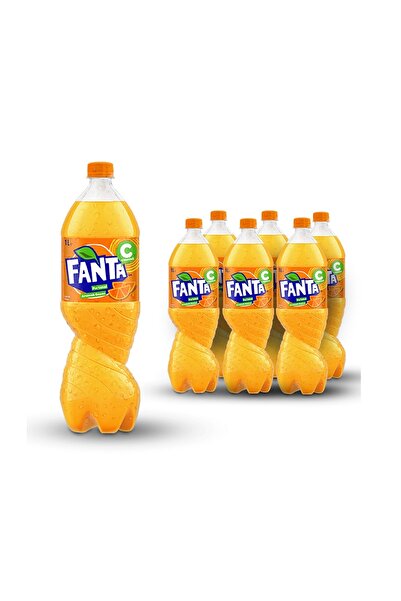 Fanta Pet 1 Litre, 6'lı Paket