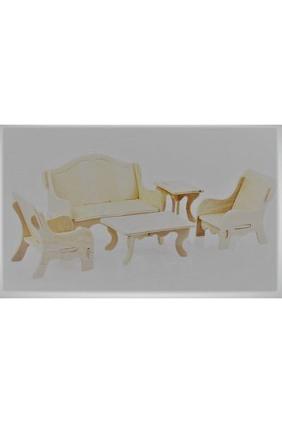 TAYFUN Wooden 3d Puzzle Living Room Model