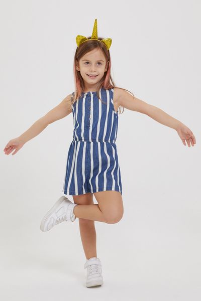 Buy Lee Cooper Blue Printed Basic Jumpsuit - Jumpsuit for Girls 7821175 |  Myntra