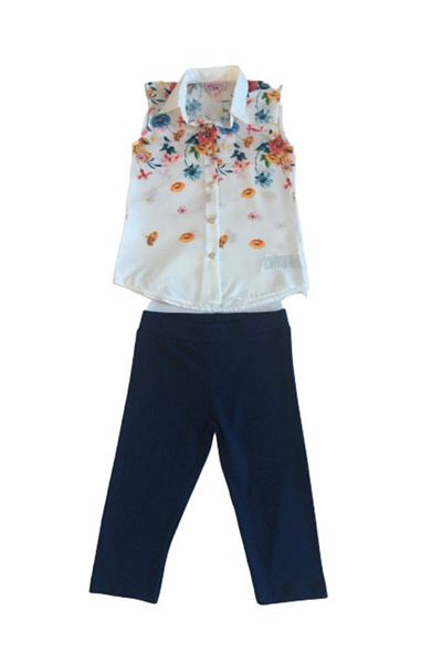 PLT Life Floral Shirt and Leggings Kids Set