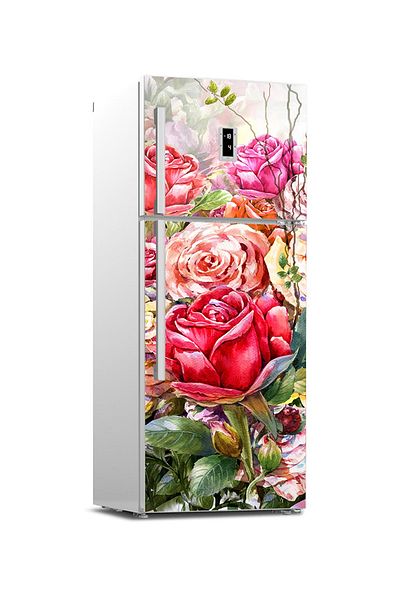 Tilki Dünyası Refrigerator Door Covering Sticker 0122