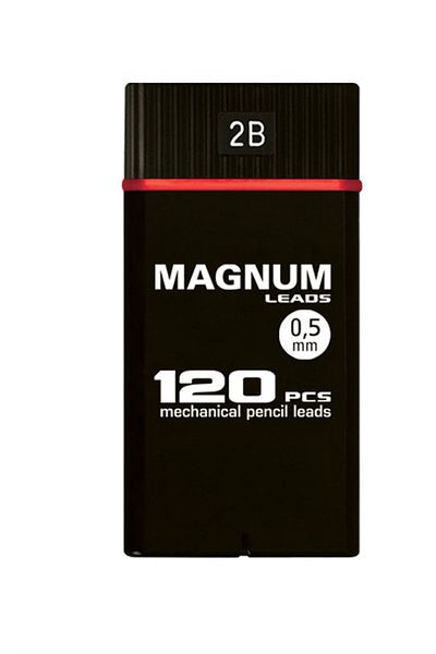 MAGNUM قلم متعدد الاستخدامات 0.5 مم، سن 2b Min 120's 60 مم، قطعتان