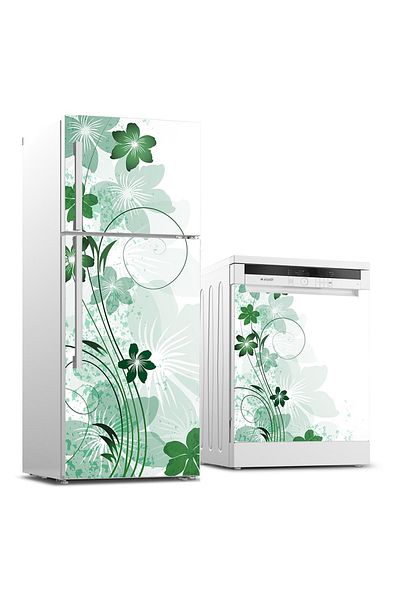 Tilki Dünyası Refrigerator And Dishwasher Set Sticker 0153