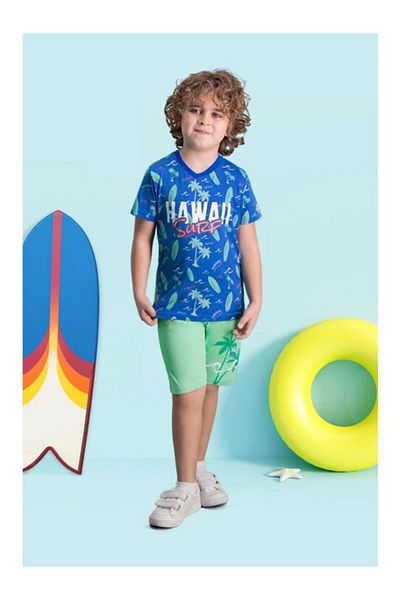 ROLY POLY Set Bermude Rolypoly Hawaii Surf Blue Boy