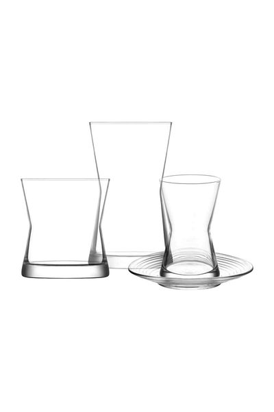 LAV 24 Piece Deep Water Set - Water and Tea Cup Set
