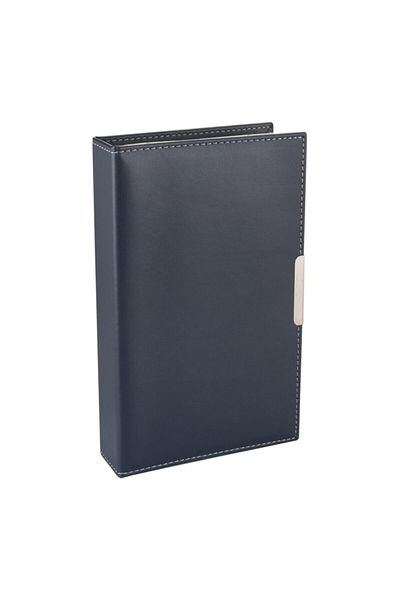 2K 4 Rows 192 Card Capacity Business Card Holder with Faux Leather Mechanism 16x26,5 Cm