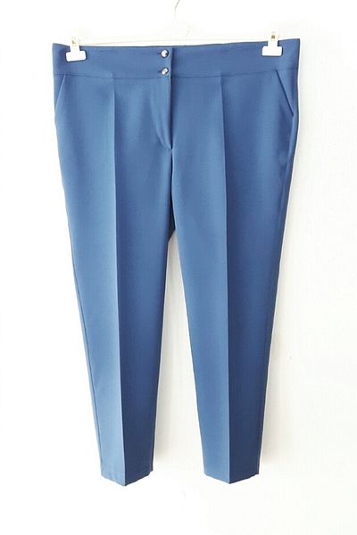 etre Pantaloni de damă, albaștri, mărimi mari