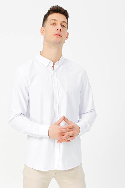 LİMON COMPANY Men's White Shirt 504396653 Boyner