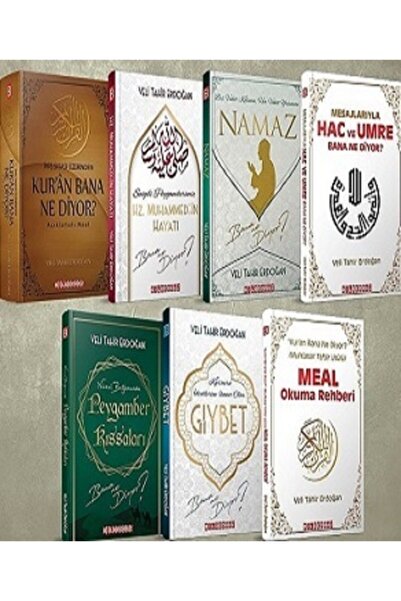 Bilgeoğuz Yayınları Kuran Bana Ne Diyor Seti 7 Kitap - Veli Tahir Erdoğan