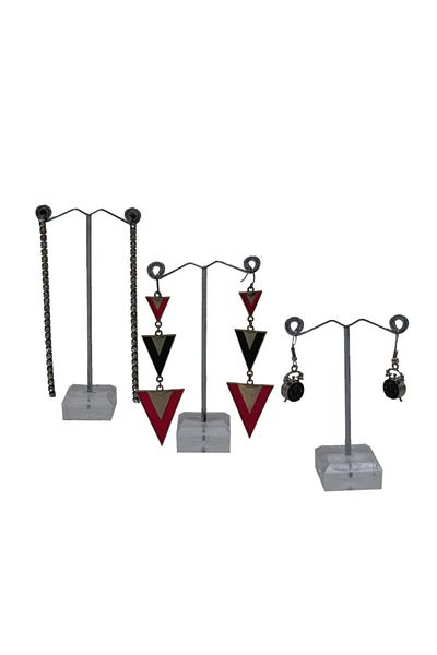 STAND MARKET Earring Stand Metal Mini Set of 3
