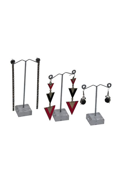 STAND MARKET Earring Stand Metal Mini Set of 3