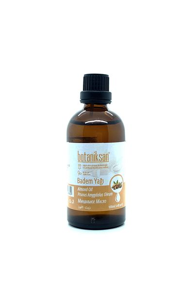 botaniksan Almond Oil 100ml Cold Pressed, Pure, Natural, No Additives