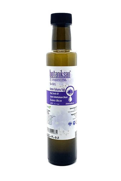 botaniksan 250ml Flaxseed Oil - Cold Pressed, Pure, Natural and Additive-Free