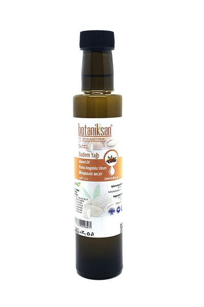botaniksan Almond Oil 250ml Cold Pressed, Pure, Natural, No Additives