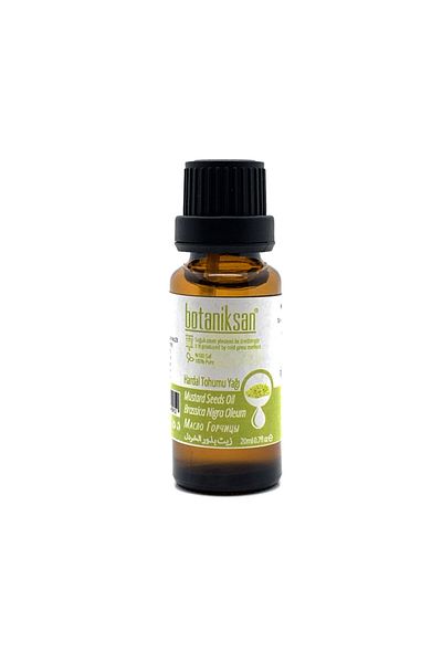 botaniksan 20ml Mustard Seed Oil - Cold Pressed, Pure, Natural and Additive-Free