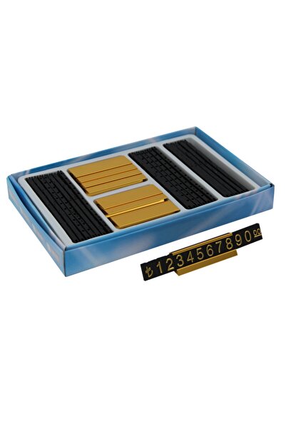 STAND MARKET Metal Label Holder Gold