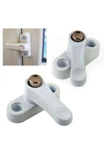 Mertler Ticaret 5 Pieces Steel Buttoned Window Pimapen PVC Child Baby Safety Security Lock with Metal Body