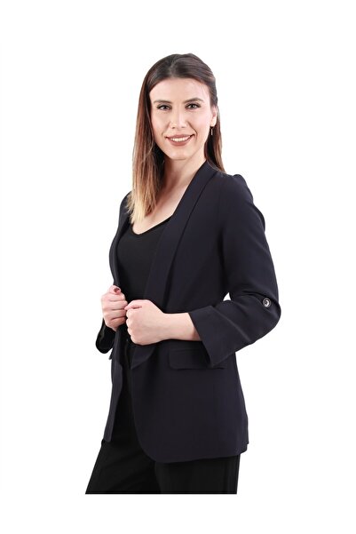 ALEXANDERGARDI Bunda s šátkovým límcem z krepové tkaniny Regular Fit