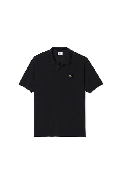 Lacoste تيشيرت رجالي أسود كلاسيكي بياقة بولو L1212031t5