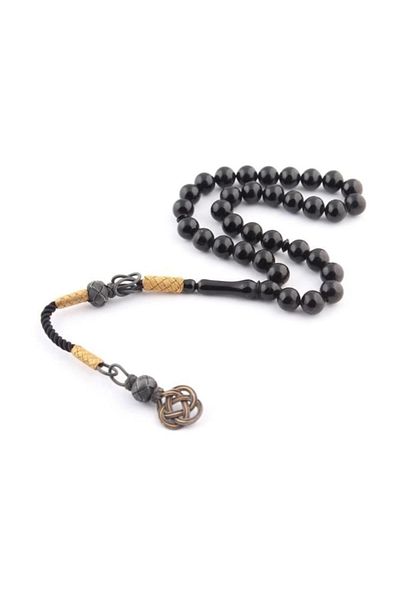 Tesbihsepetim Erzurum Oltu Rosary - 1000 Sterling Silver with Kazaz Tassels