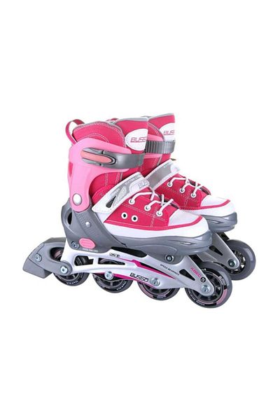 BUSSO Crv-10 New Aluminum Roller Skates Pink Shoes With 4 Fitness Wheels