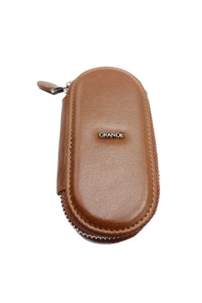 Grande 716 100% Genuine Leather Keychain Tan