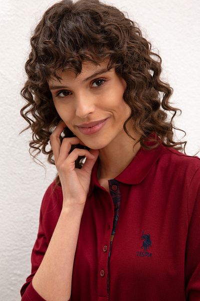 U.S. Polo Assn. Hanorac roșu pentru femei